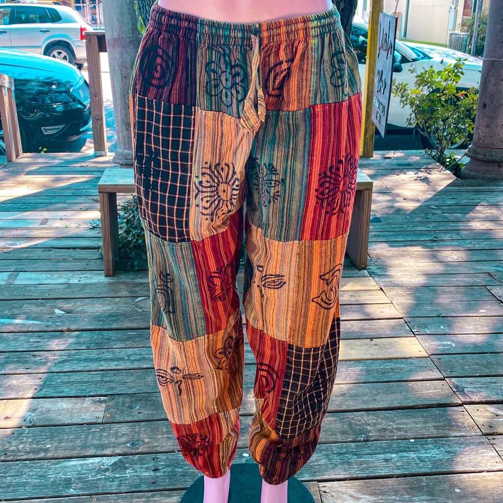 Beautiful boho hippie patchwork pants